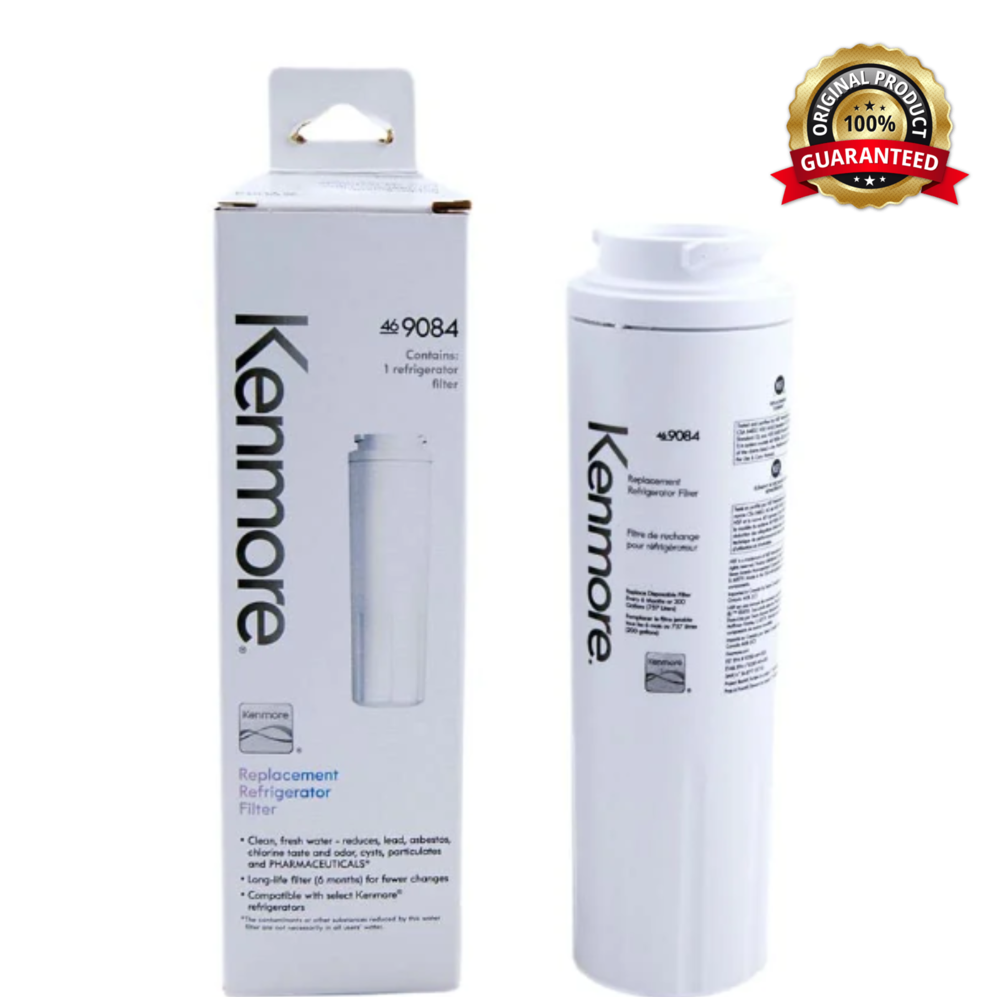 Kenmore 9084 Refrigerator Water Filter Replacement – NSF Certified, 46-9084 Compatible