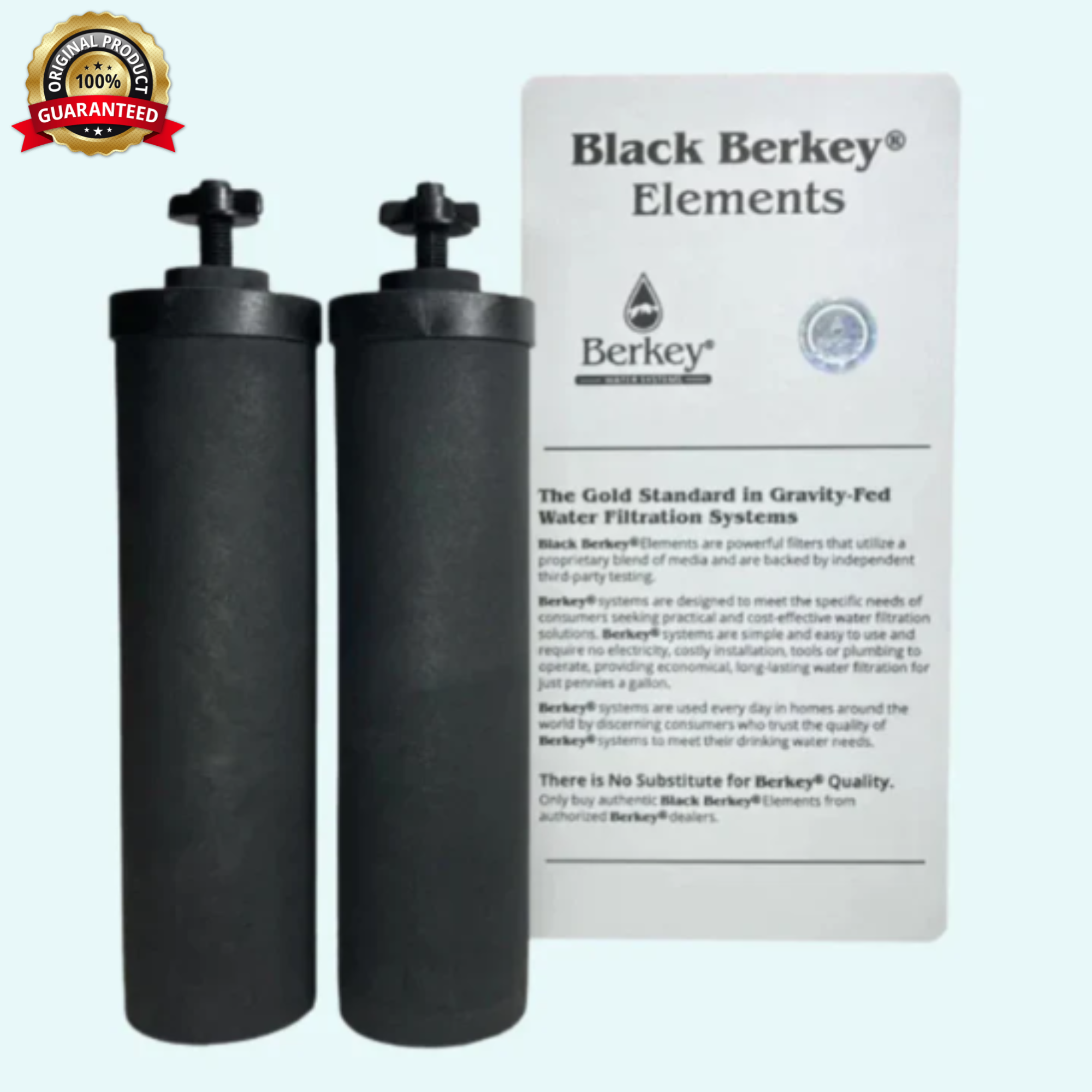 Berkey Authentic Black BB9-2 Water Replacement Filters (2-Pack) – Black Berkey Purification Elements