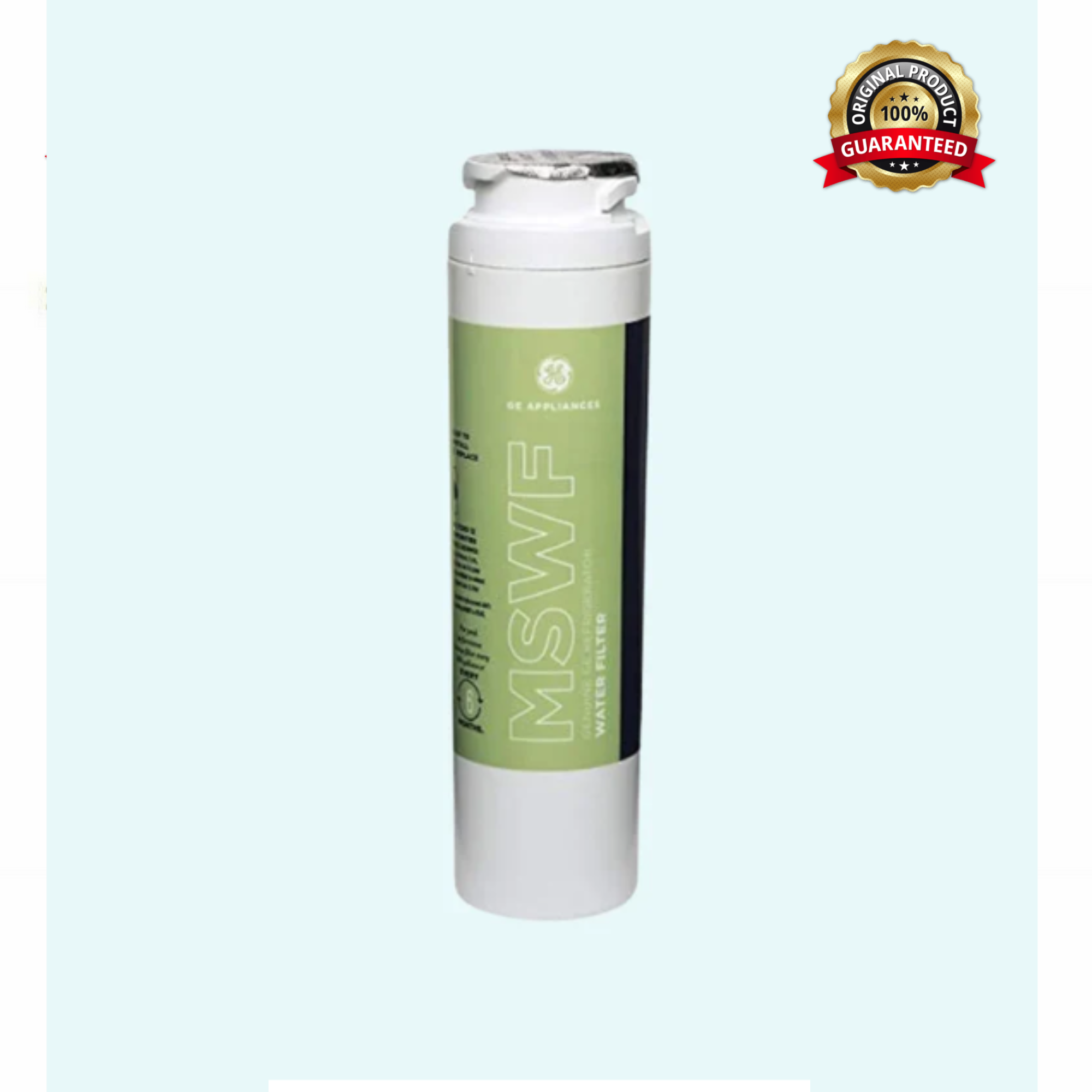 GE MSWF Refrigerator Water Filter Replacement – NSF Certified, Twist-Lock, 6-Month / 300-Gallon