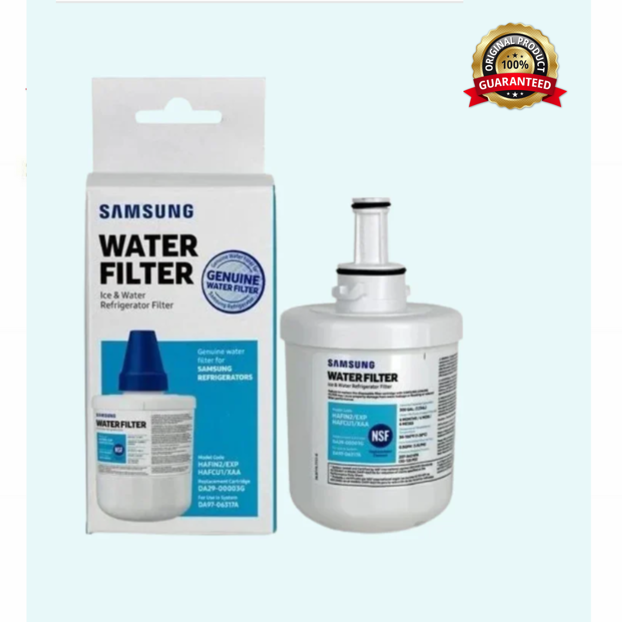 Samsung DA29-00003G Refrigerator Water Filter Replacement – Compatible with DA29-00003F, NSF 42 & 372 Certified