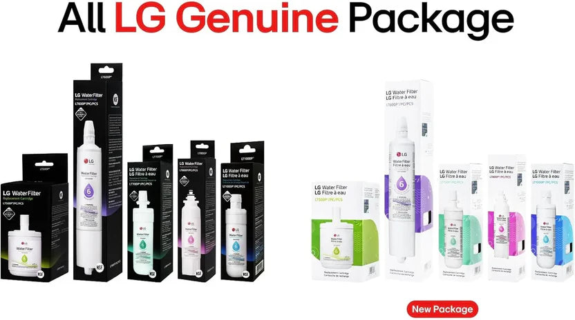 LG LT800P® & LT120F 6 Month Replacement Refrigerator Water Filter and Air Filter Bundle