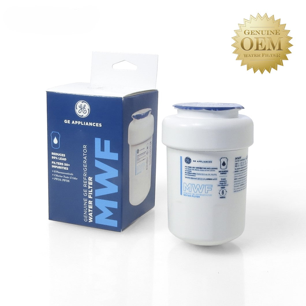 GE MWF Refrigerator Water Filter – NSF Certified Replacement for GE Side-by-Side & French Door Refrigerators