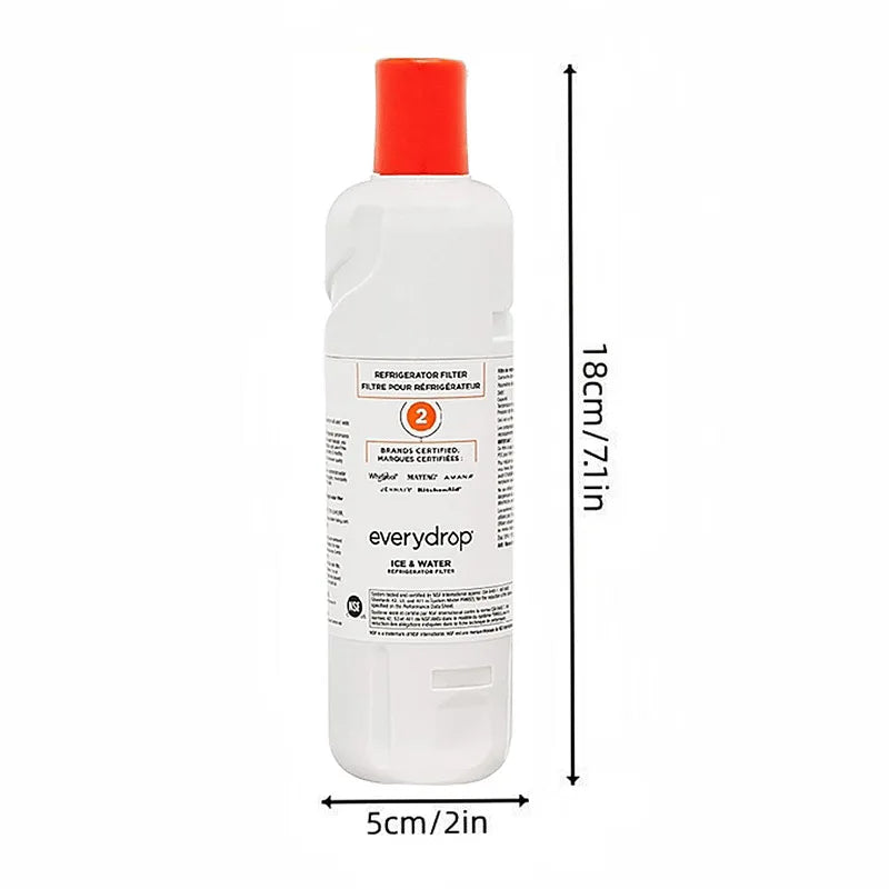 EveryDrop EDR2RXD1 Refrigerator Water Filter 2 Replacement for Whirlpool & KitchenAid – 1 to 4 Pack
