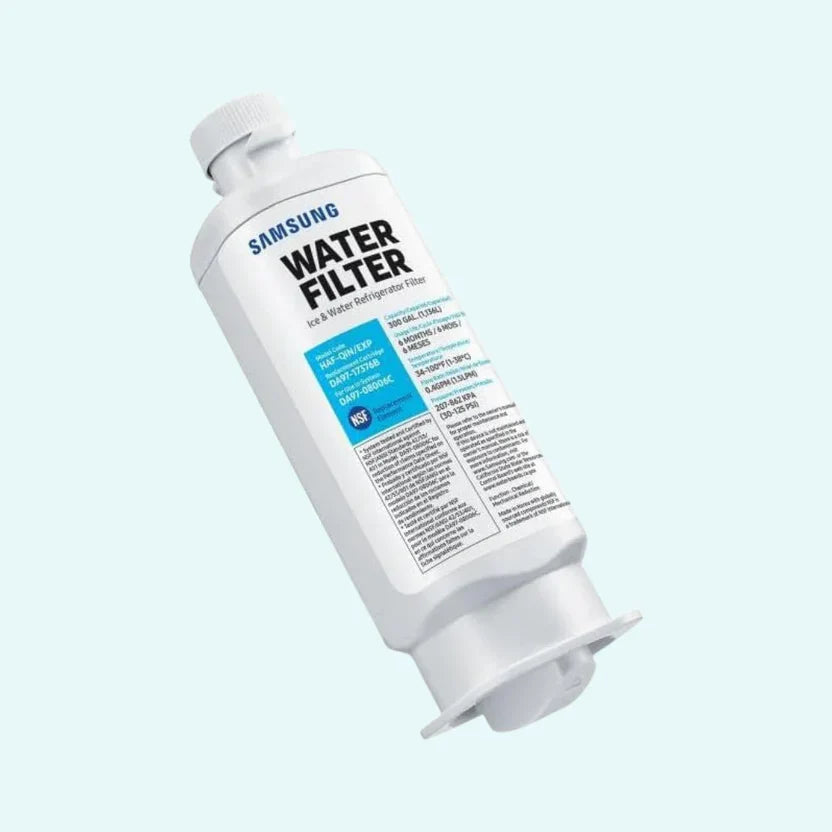SAMSUNG DA97-17376B Genuine Filter for Refrigerator Water and Ice, Carbon Block Filtration, HAF-QIN/EXP
