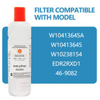 EveryDrop EDR2RXD1 Refrigerator Water Filter 2 Replacement for Whirlpool & KitchenAid – 1 to 4 Pack