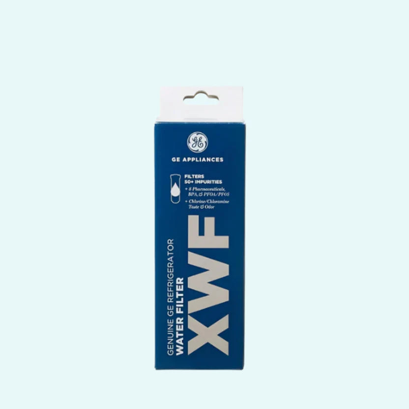 XWF (Not XWFE, NO Chips), Refrigerator Water Filter Compatible with GE XWF, GBE21, GDE21, GDE25, GFE24, NSF/ANSI 42&372 Certified, 6 Month / 300 Gallon 1 pack, 2 pack, 3 pack, 4 pack