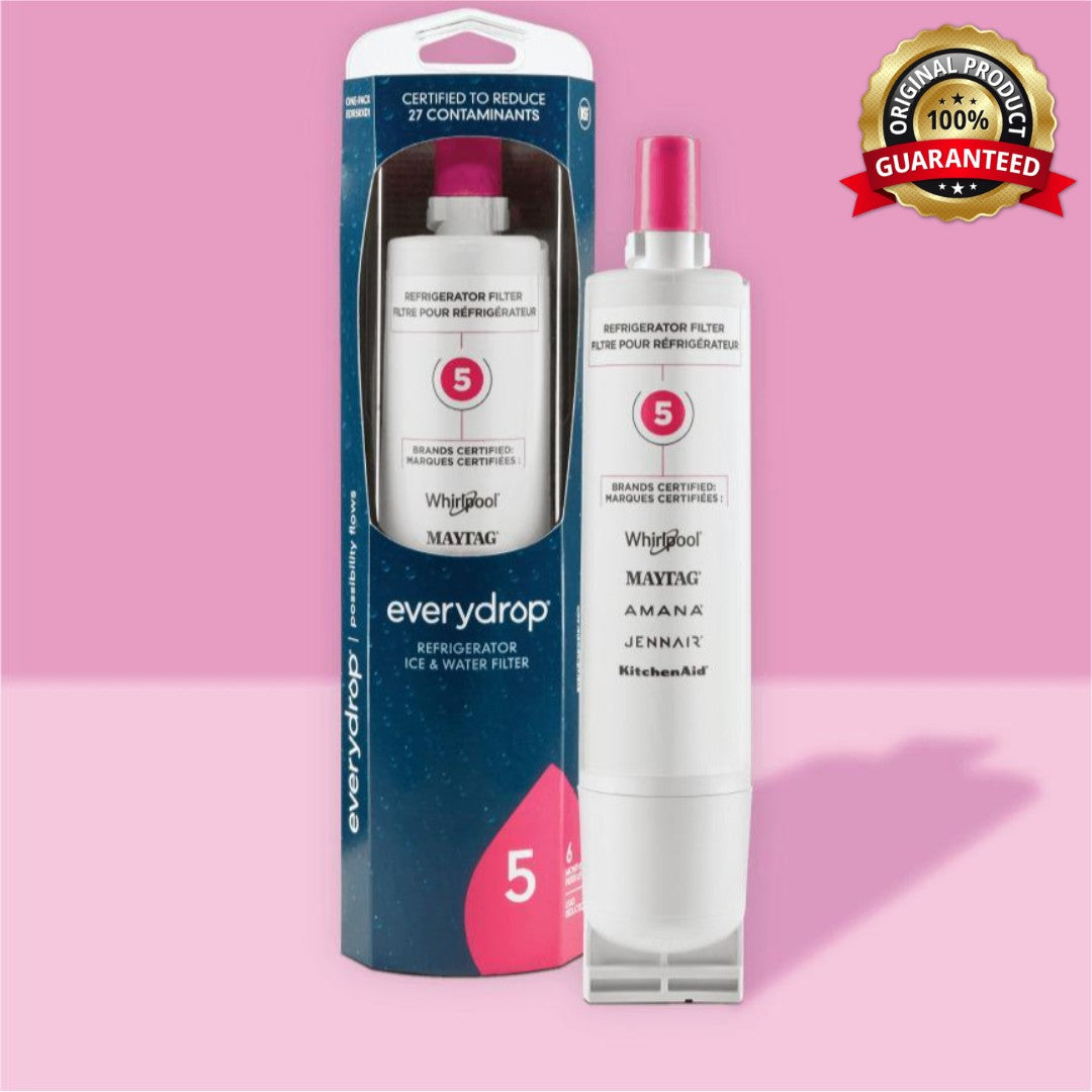 EveryDrop EDR5RXD1 Refrigerator Water Filter Replacement for Whirlpool & Maytag – 1 to 4 Pack