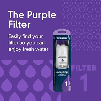 EveryDrop EDR1RXD1 Refrigerator Water Filter 1 Replacement for Whirlpool Maytag Amana – 1 to 4 Pack