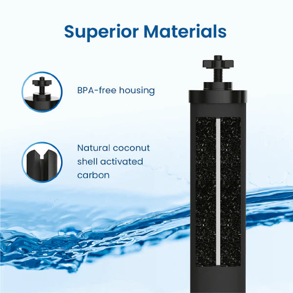 Berkey Authentic Black BB9-2 Water Replacement Filters (2-Pack) – Black Berkey Purification Elements
